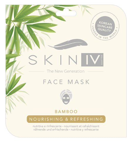 SKIN IV MASCHERA VISO COREANA MONOUSO BAMBU' NUTRITIVA E RINFRESCANTE 25 ML