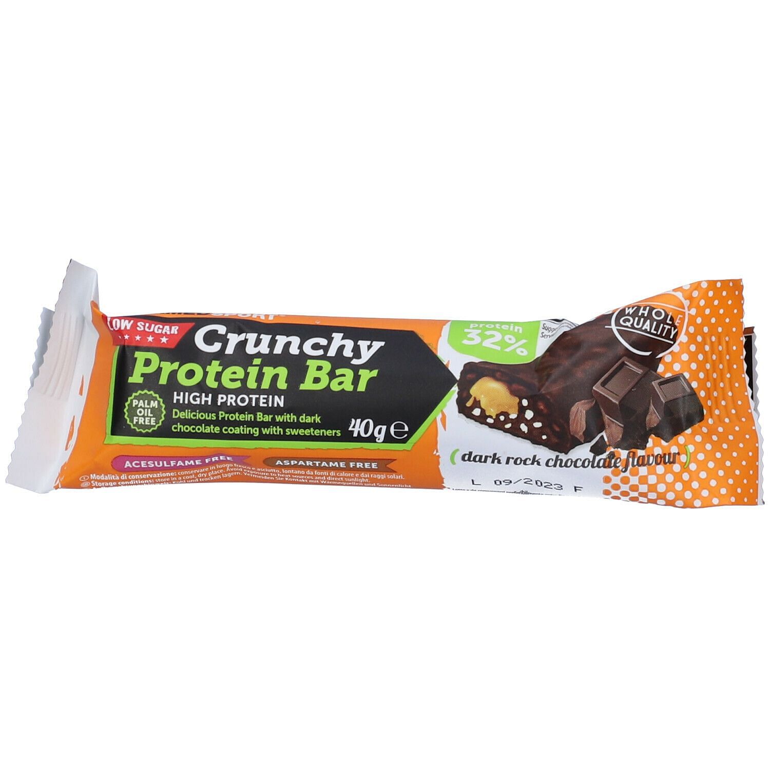 Crunchy Proteinbar Dark Rock Chocolate Barretta 40 G