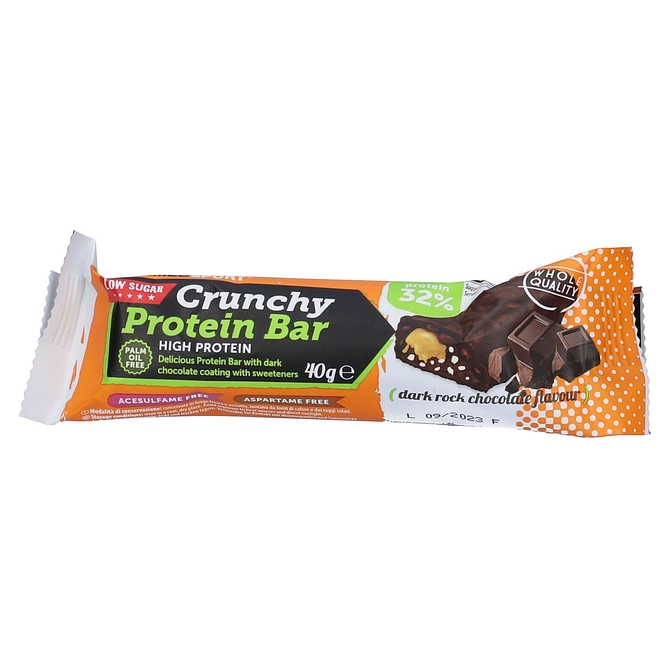 Crunchy Proteinbar Dark Rock Chocolate Barretta 40 G