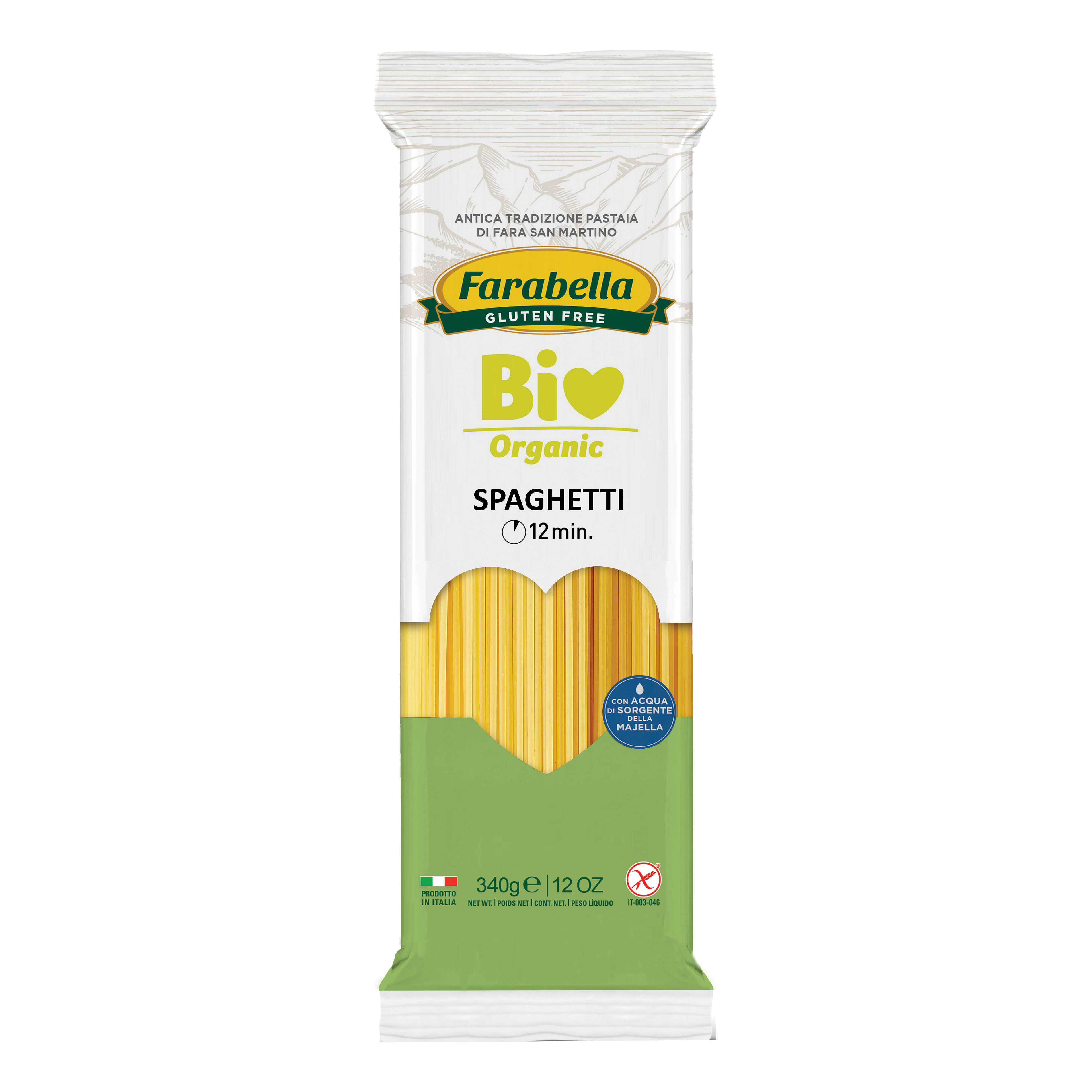 Farabella Bio Spaghetti Mais Riso 340 G