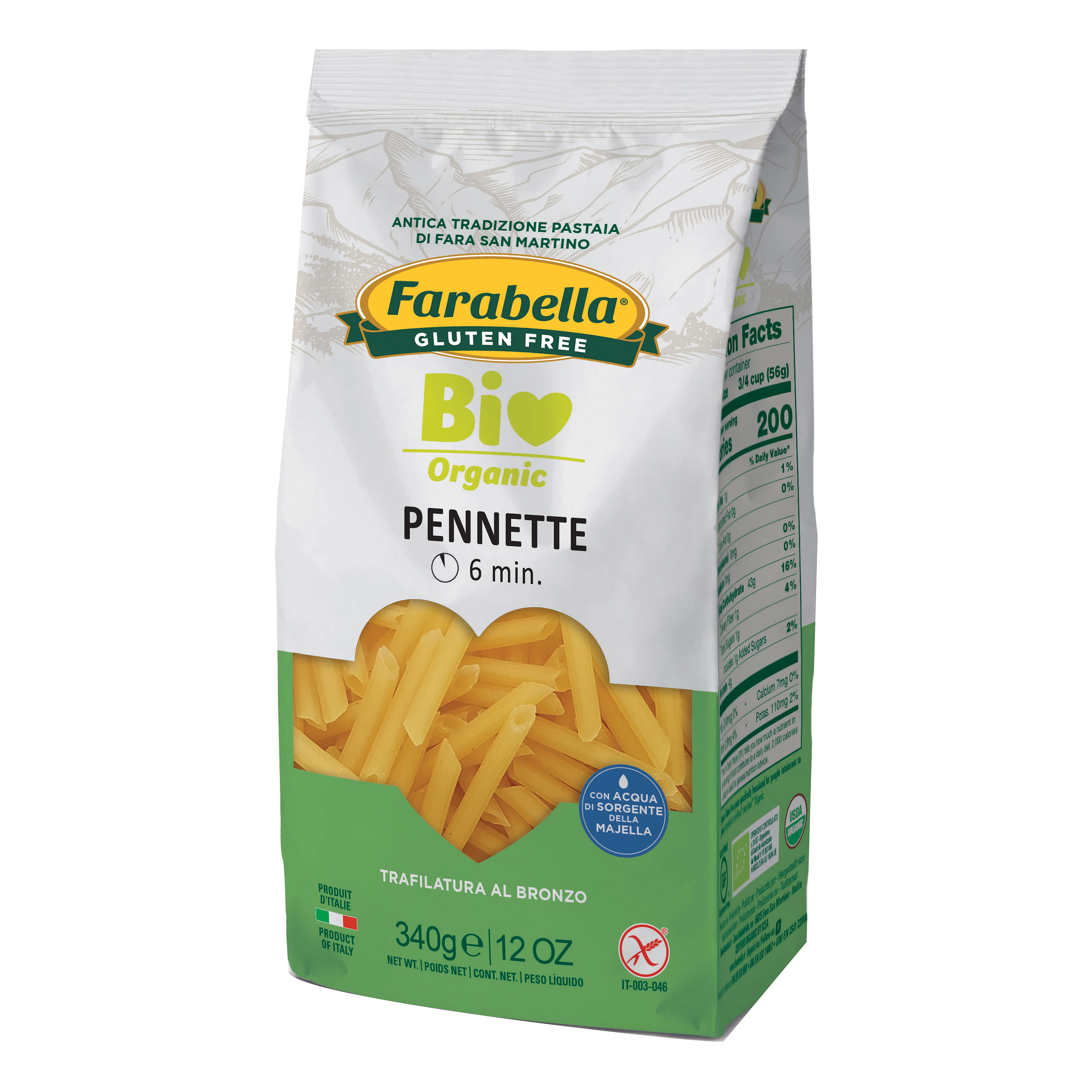 Farabella Bio Pennette Mais Riso 340 G