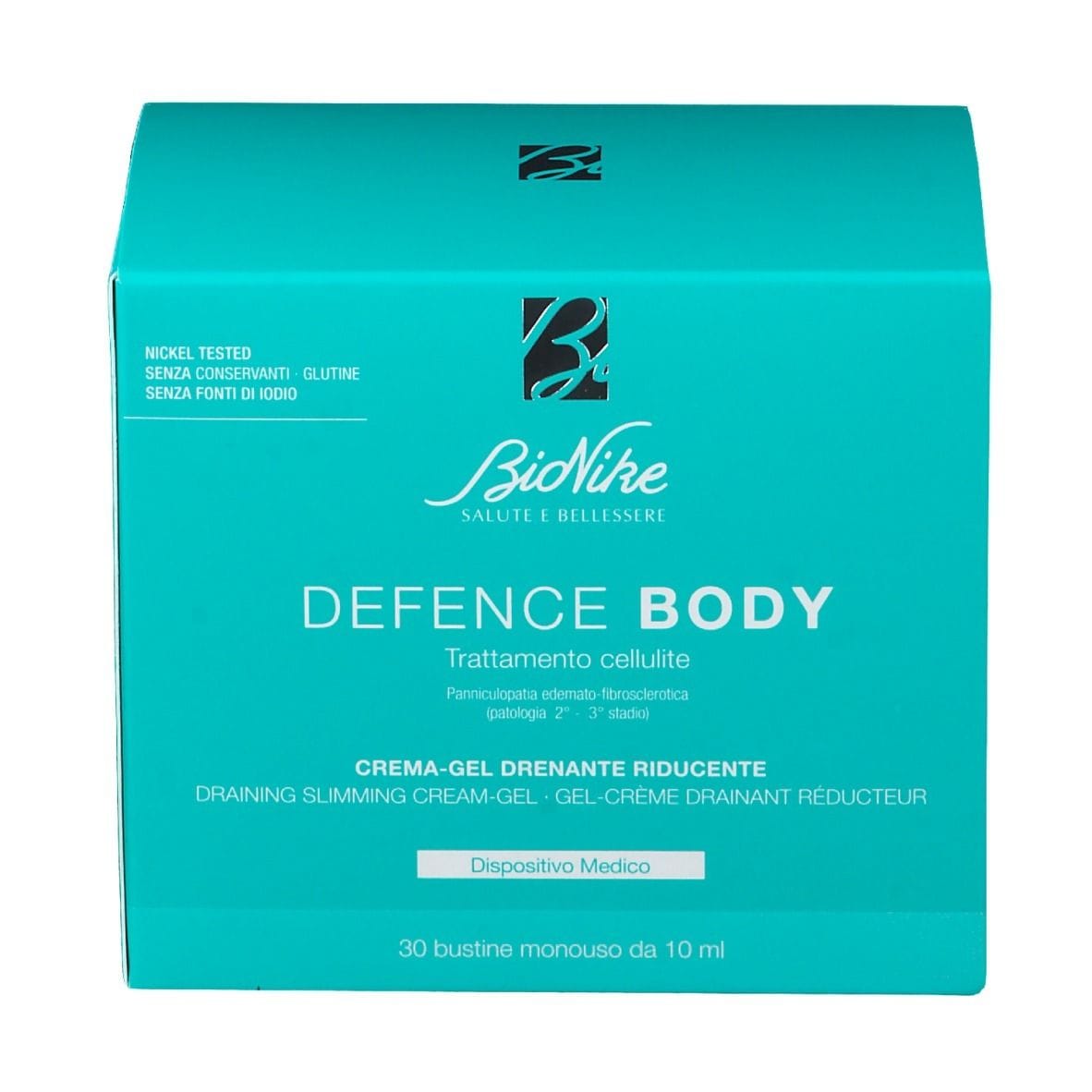 DEFENCE BODY TRATTAMENTO CELLULITE CREMA GEL DRENANTE RIDUCENTE 30 BUSTINE DA 10 ML