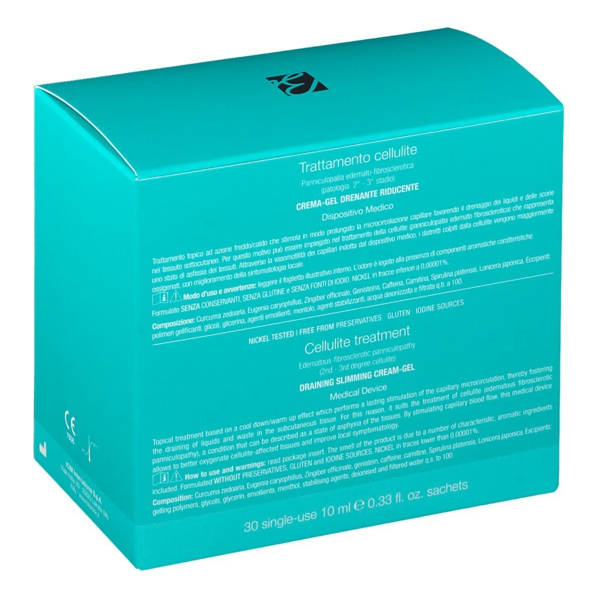 DEFENCE BODY TRATTAMENTO CELLULITE CREMA GEL DRENANTE RIDUCENTE 30 BUSTINE DA 10 ML