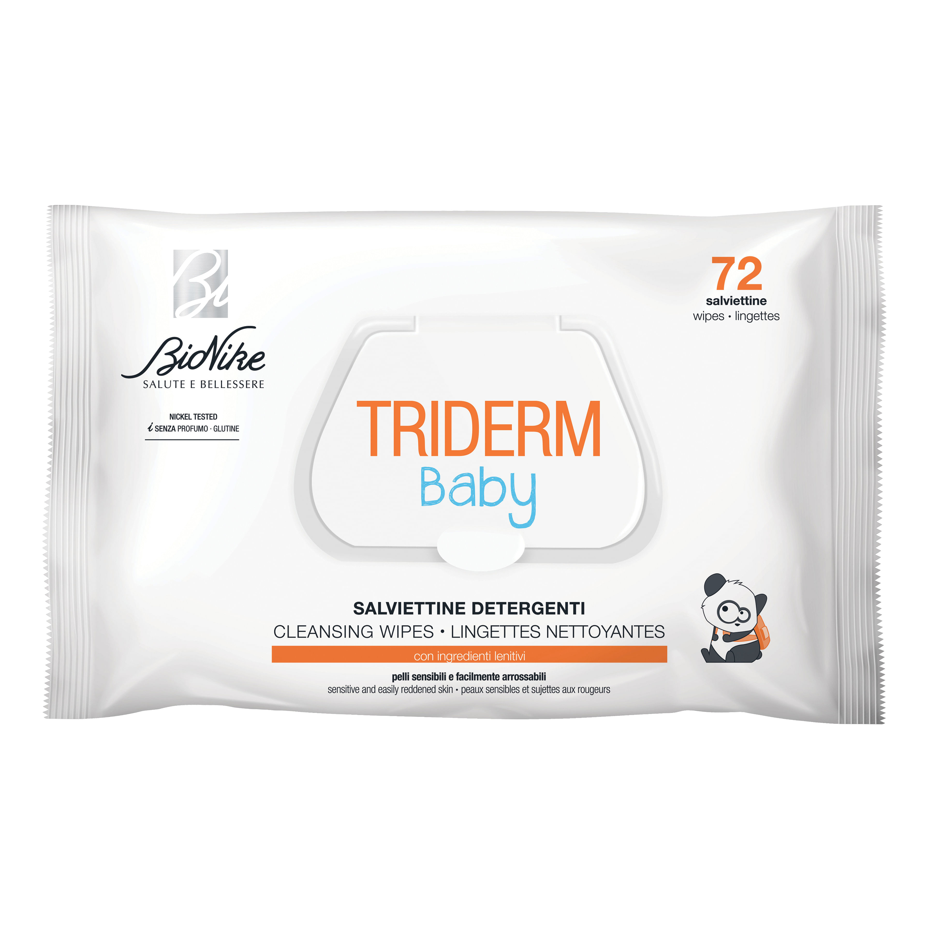 Triderm Baby Salviettine Detergenti 72 Pezzi