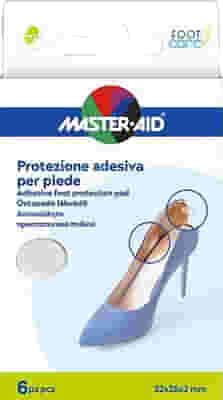 PROTEZIONE ADESIVA MASTER-AID FOOTCARE TRASPARENTE MIX 6 PEZZI A5