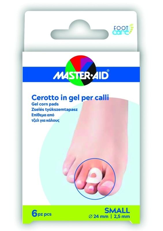 Master Aid Foot Care Cerotto Gel per calli Taglia S 6 pezzi