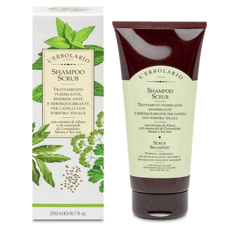 Shampoo Scrub Trattamento Purificante/Rinfrescante/Seboequilibrante 200 Ml