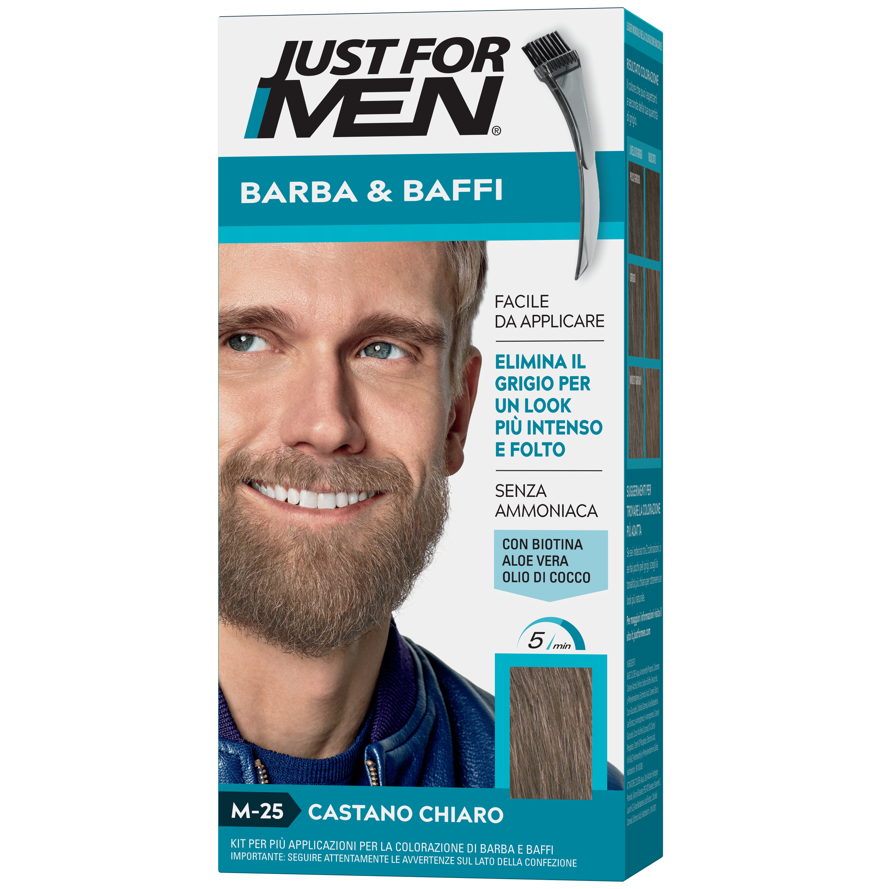 JUST FOR MEN BARBA & BAFFI M25 CASTANO CHIARO 51 G