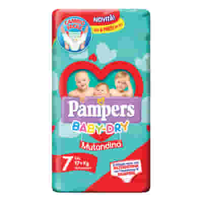 PAMPERS BABY DRY PANNOLINI A MUTANDINA TAGLIA XXL 14 PEZZI