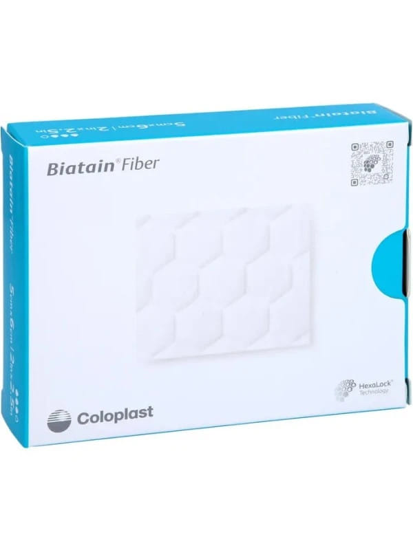 MEDICAZIONE PRIMARIA BIATAIN FIBER IN TNT CON FIBRE GELIFICANTI ASSORBENTI 15X15 CM 5 PEZZI