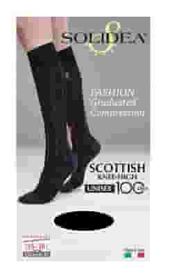 SCOTTISH KNEE-HIGH 100 UNISEX GAMBALETTO FANTASIA NERO L