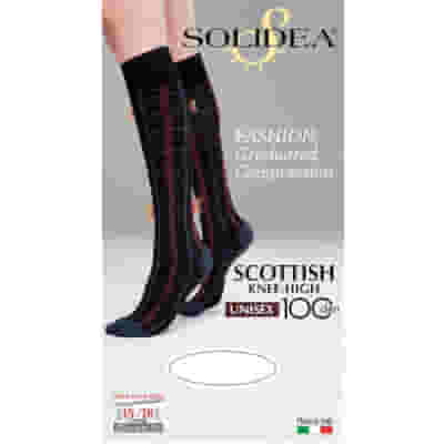 SCOTTISH KNEE-HIGH 100 UNISEX GAMBALETTO FANTASIA NERO XL