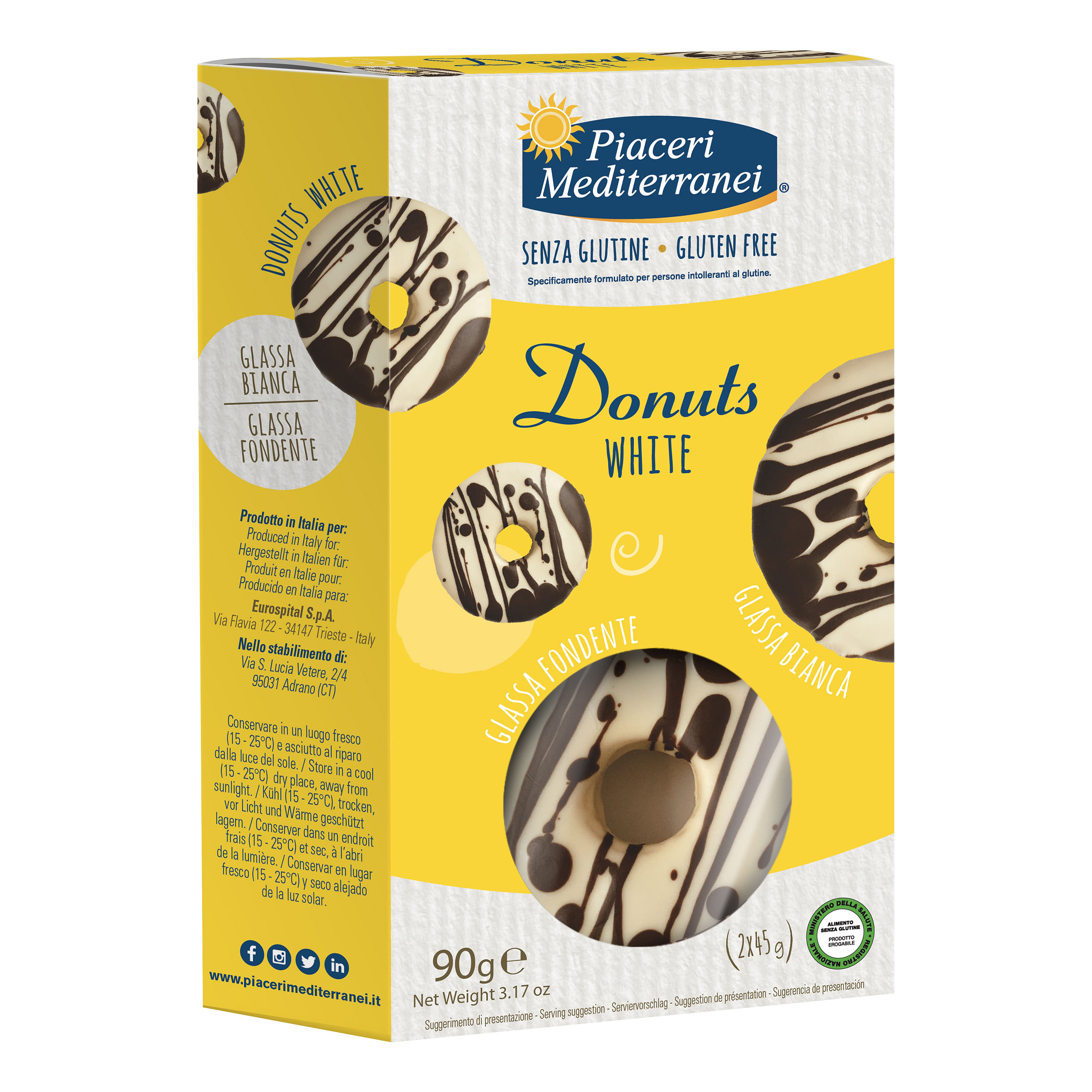 Piaceri Mediterranei Donuts Nocciole 90 G