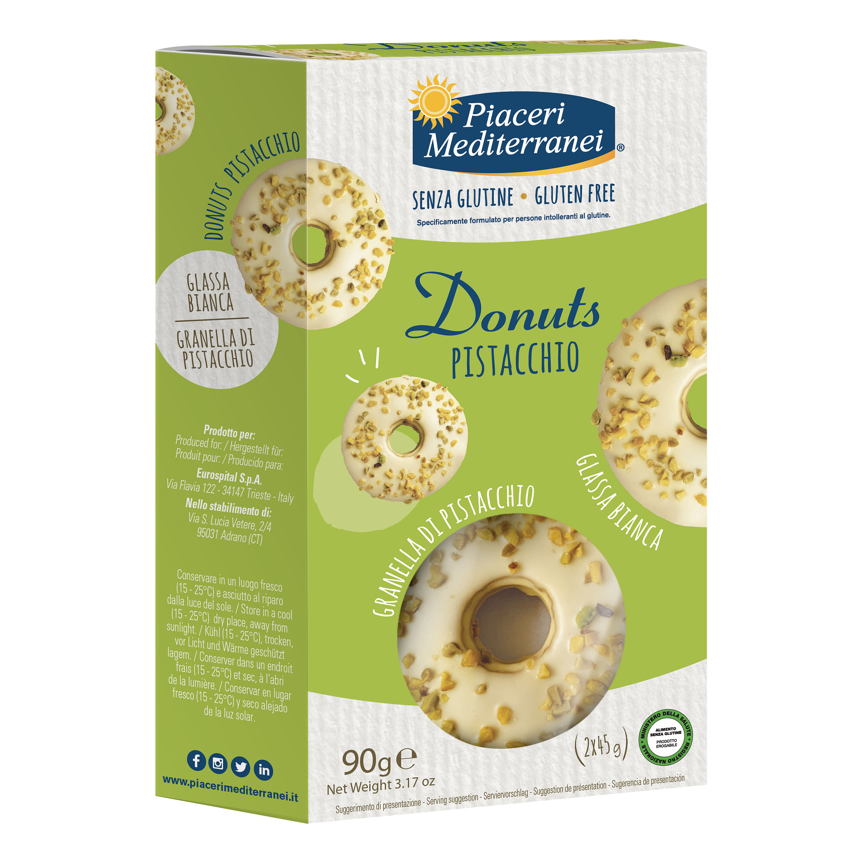 Piaceri Mediterranei Donuts Pistacchio 90 G