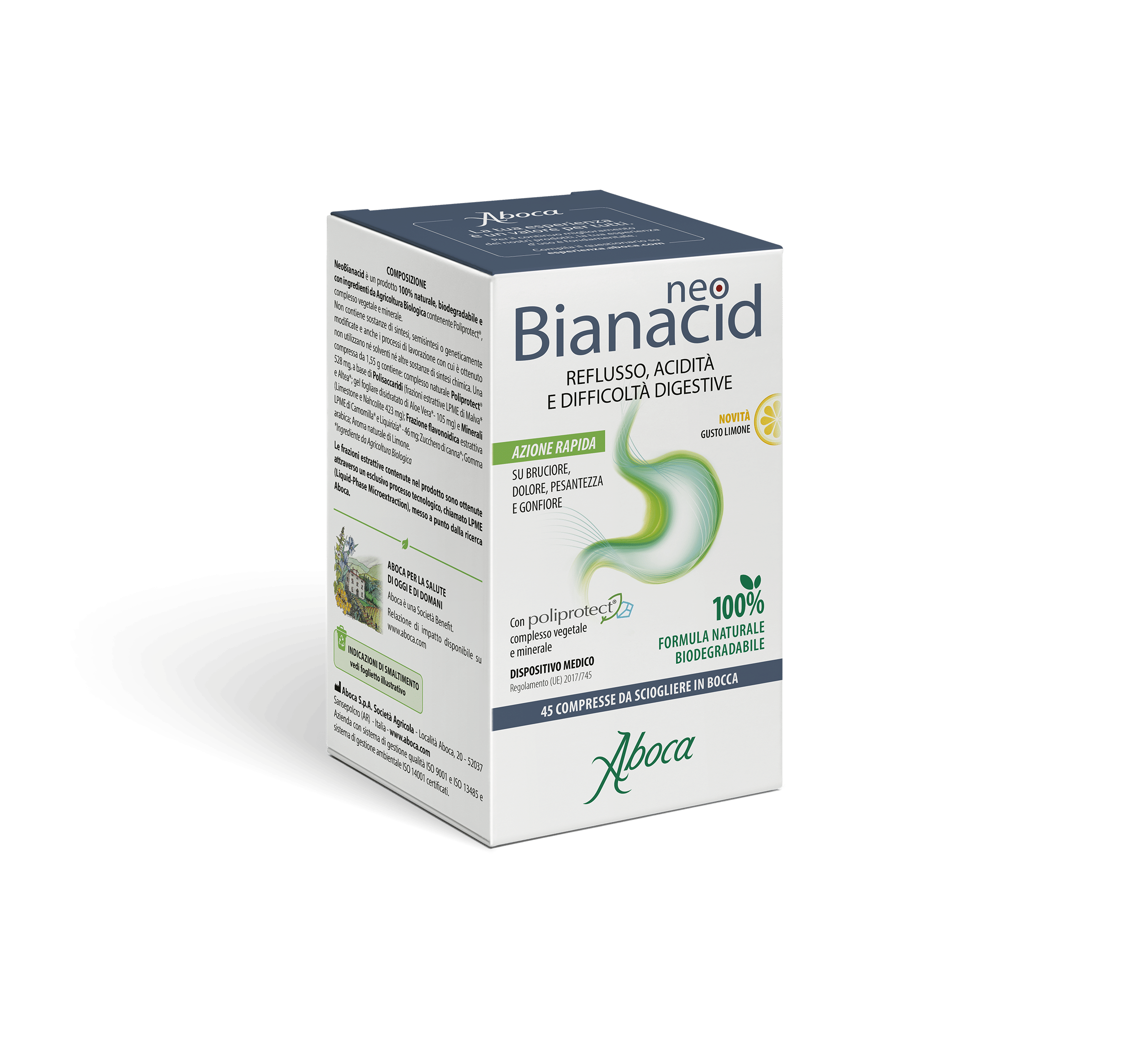 NEOBIANACID 45 COMPRESSE LIMONE