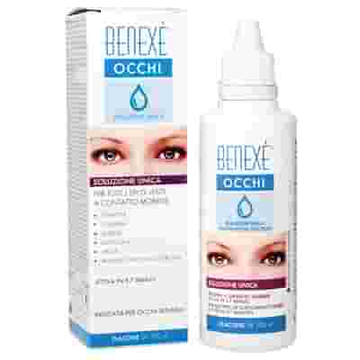 SOLUZIONE UNICA BENEXE' OCCHI PULIZIA LENTI A CONTATTO 500 ML + PORTALENTI IN OMAGGIO