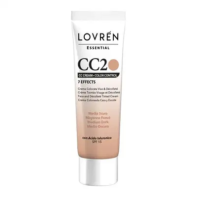 LOVREN BB CREAM CC2 TONALITA' MEDIO SCURA LOVREN BB CREAM CC2 TONALITA' MEDIO SCURA