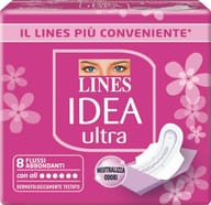 IDEA ULTRA ASSORBENTE FLUSSI ABBONDANTI CON ALI 8 PEZZI