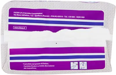LINES PETALO BLU ASSORBENTE LUNGO CON ALI 10 PEZZI LINES PETALO BLU ASSORBENTE LUNGO CON ALI 10 PEZZI