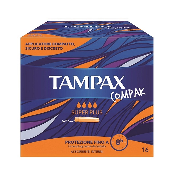 Tampax Compak Assorbente Interno Super Plus 16 Pezzi