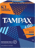 TAMPAX &GO ASSORBENTE INTERNO SUPER PLUS 18 PEZZI