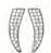 BJT983 ORECCHINI CRYSTAL WHITE STAINLESS STEEL