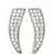 BJT983 ORECCHINI CRYSTAL WHITE STAINLESS STEEL