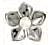 BJT984 ORECCHINI CRYSTAL OLEANDER STAINLESS STEEL