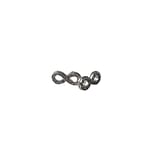 BJT987 ORECCHINI INFINITY C STAINLESS STEEL