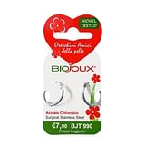 BJT990 ORECCHINI BRAIDED HOOP STAINLESS STEEL