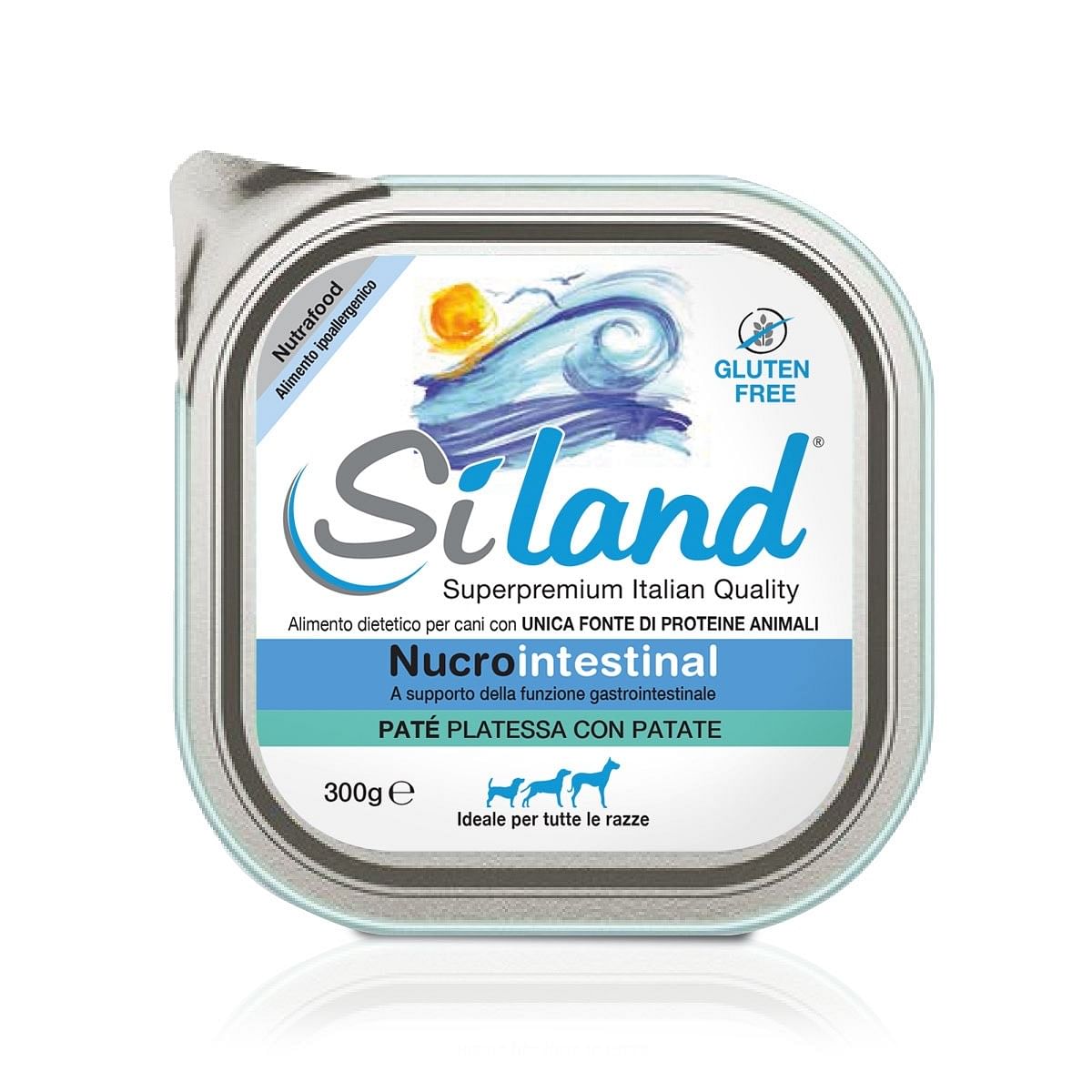 Siland Nucrointestinal Umido Cane Platessa/Patata 300 G