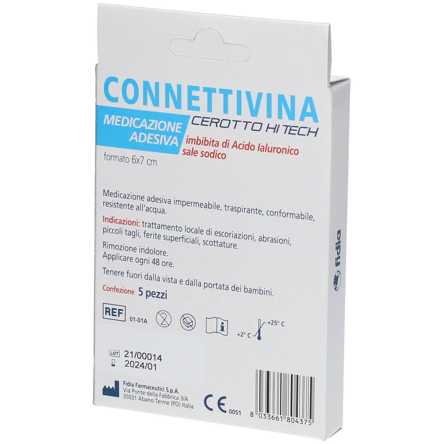 CEROTTO CONNETTIVINA HITECH 6 X 7 CM 5 PEZZI