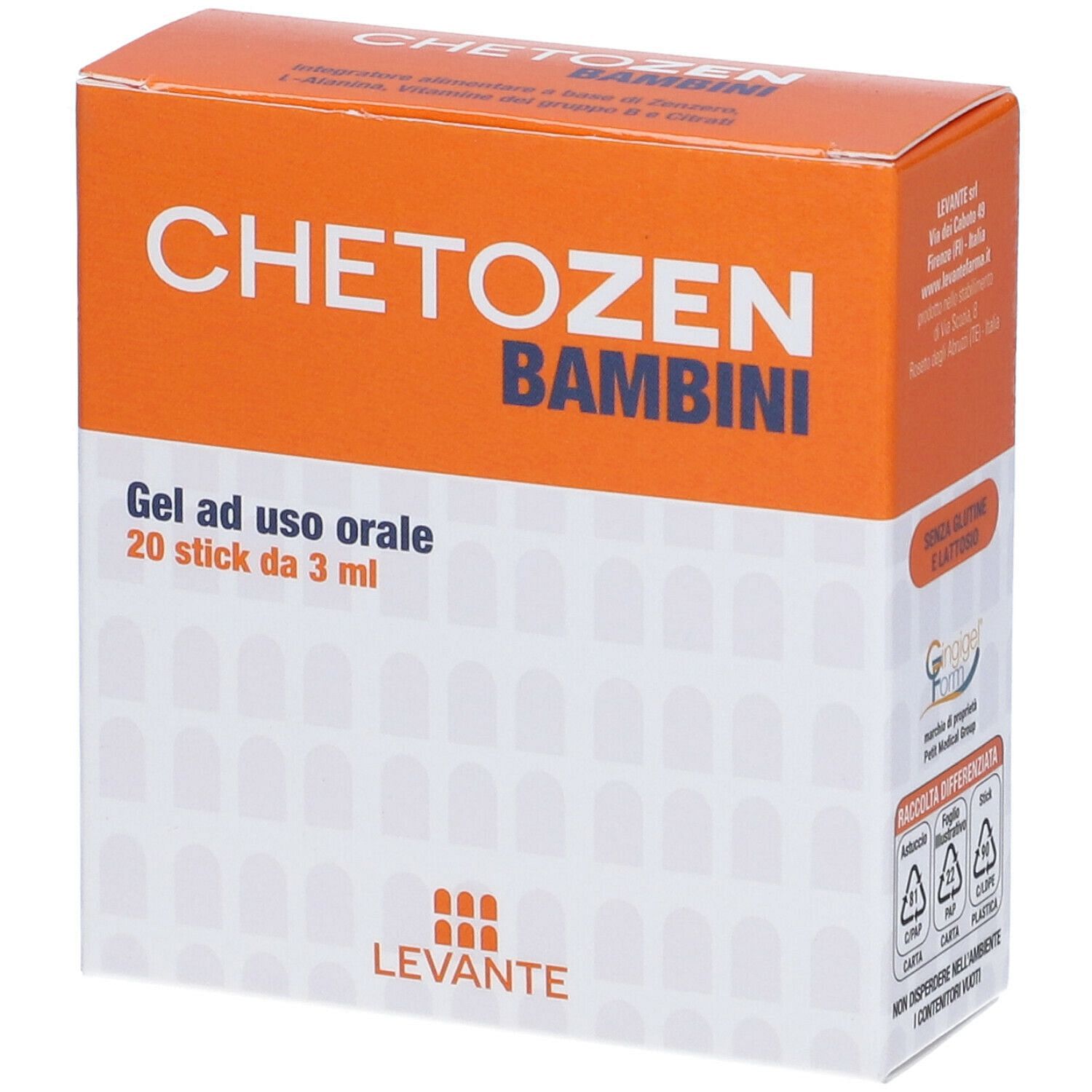 Chetozen Bambini 20 Stick Da 3 Ml