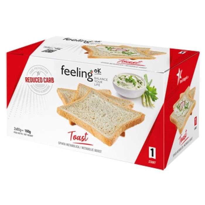 Feeling Ok Toast Nature Start 2 Confezioni 80 G