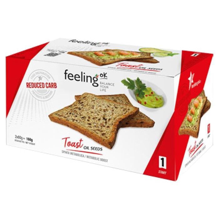 Feeling Ok Toast Oil Seeds Start 2 X 80 G