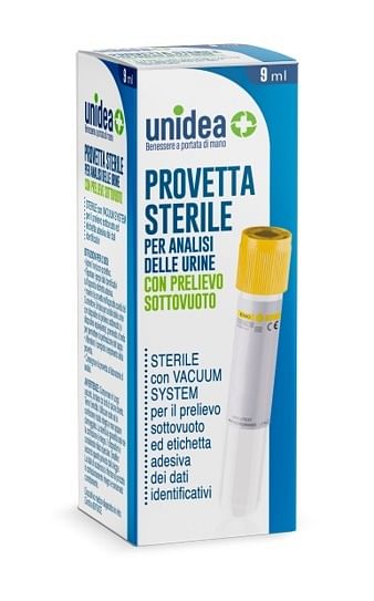 Provetta Urine Unidea Sottovuoto Da 9 Ml