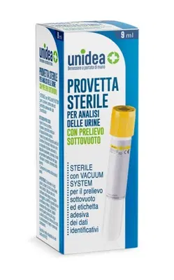 PROVETTA URINE UNIDEA SOTTOVUOTO DA 9 ML PROVETTA URINE UNIDEA SOTTOVUOTO DA 9 ML