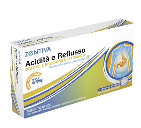 Zentiva Acidita' Reflusso 20 Compresse Masticabili