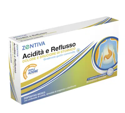 ZENTIVA ACIDITA' REFLUSSO 20 COMPRESSE MASTICABILI ZENTIVA ACIDITA' REFLUSSO 20 COMPRESSE MASTICABILI