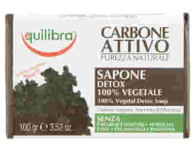 EQUILIBRA CARBONE ATTIVO SAPONE 5 % GLICERINA AD AZIONE IDRATANTE ADATTO A PELLI SENSIBILI 100 G