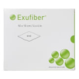 MEDICAZIONE ASSORBENTE IN FIBRE GELIFICANTI EXUFIBER 10x10 CM 10 PEZZI
