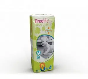 FREELIFE BY BEBECASH PANNOLINI MAXI TAGLIA 4 7-18 KG GIROVITA 38-60 CM 48 PEZZI FREELIFE BY BEBECASH PANNOLINI MAXI TAGLIA 4 7-18 KG GIROVITA 38-60 CM 48 PEZZI