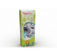 FREELIFE BY BEBECASH PANNOLINI MAXI TAGLIA 4 7-18 KG GIROVITA 38-60 CM 48 PEZZI