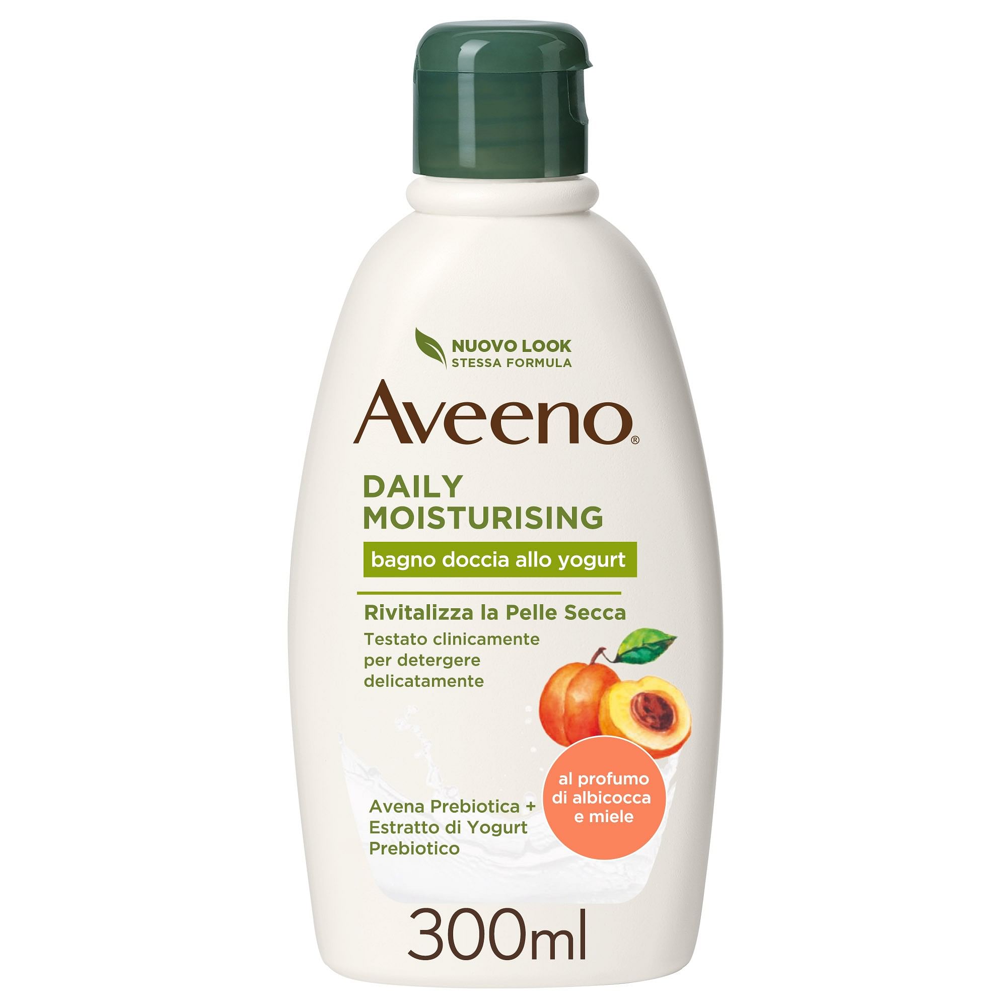 Aveeno Bagno Doccia Yogurt Albicocca & Miele 300 Ml