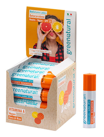 GREENATURAL BIO BALSSAMO LABBRA VITAMINA A SPF 15