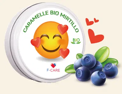 F CARE CARAMELLE MIRTILLO BIO 50 G F CARE CARAMELLE MIRTILLO BIO 50 G