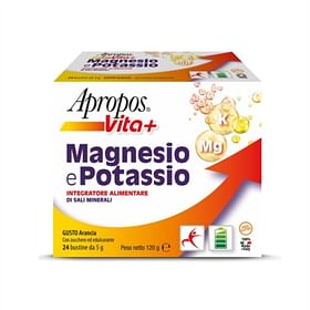 Apropos Magnesio Potassio 24 Bustine Da 5 G Gusto Arancia