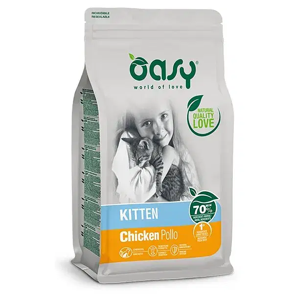 Oasy Dry Cat Kitten Chicken 300 G