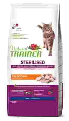 NATURAL TRAINER CAT SP STERILIZED WHITE MEAT 10 KG
