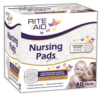 RITE AID NURSING PADS 40 PEZZI